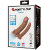 Pretty Love - Hulbert Double Gode Réaliste Avec Vibration Mulato